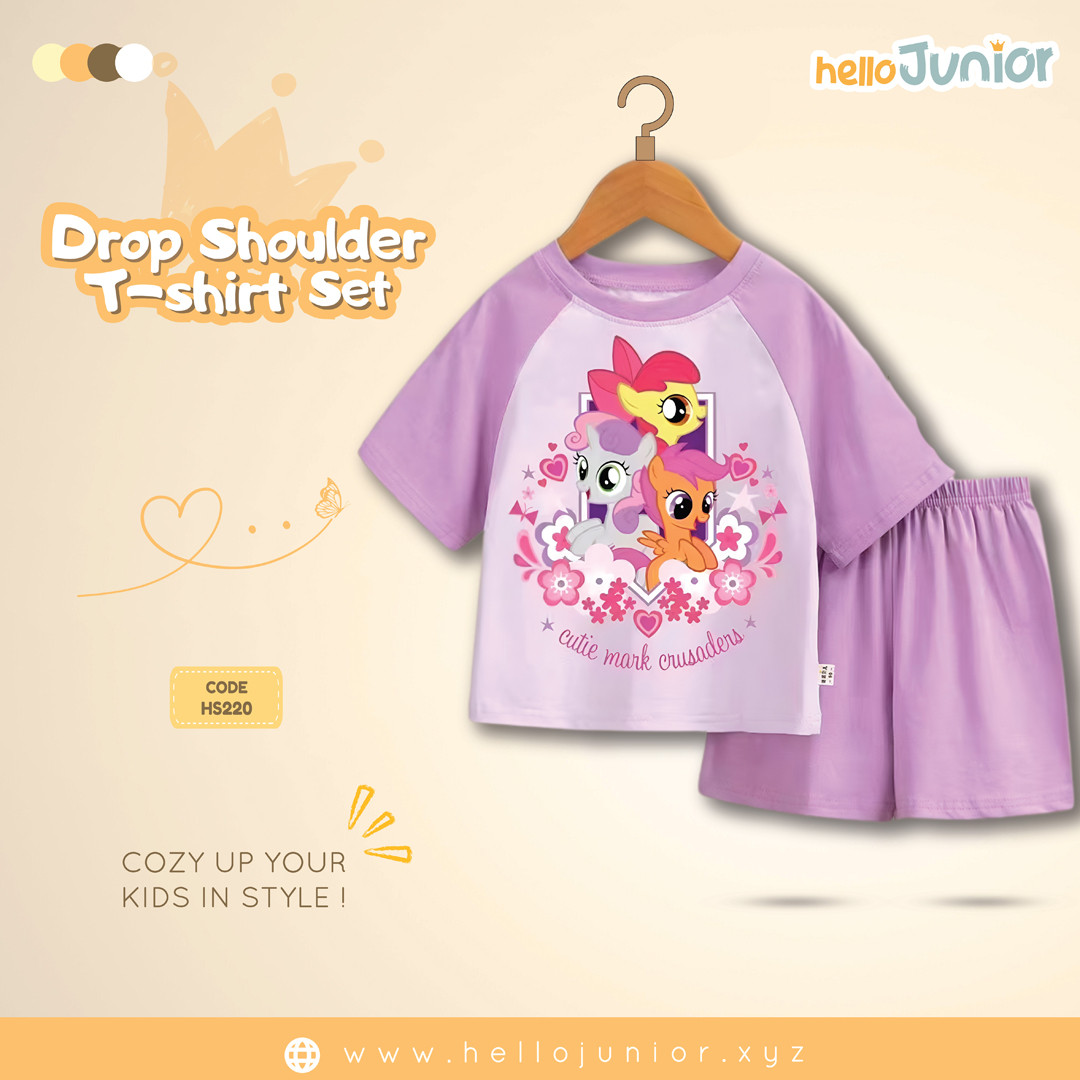 Hello Junior Drop Shoulder T-Shirt for Kids (6 Months to 11 Years)