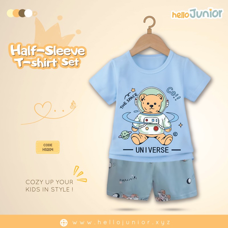 Hello Junior Half Sleeve T-Shirt for Kids (6 Months to 11 Years)