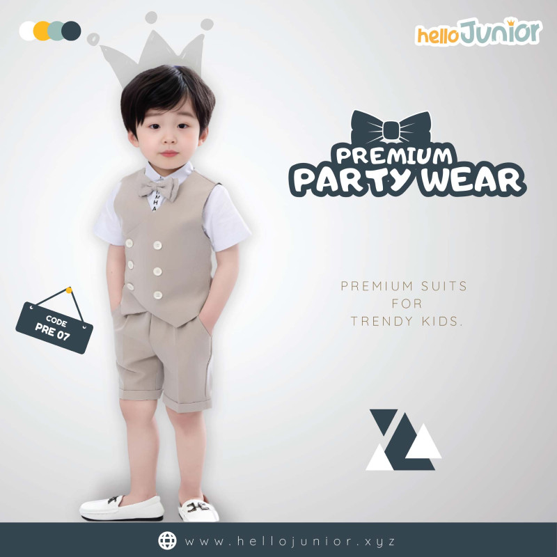 Hello Junior Premium Kids Party Wear, Premium Baby Suit, Kids Party Dress for 06 month to 08 years