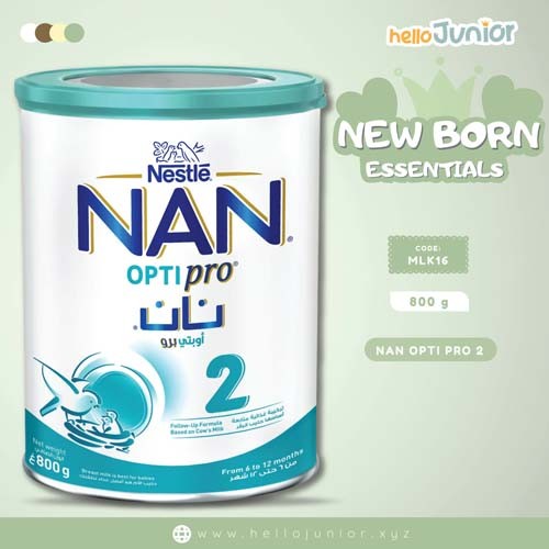 Nestlé NAN Optipro Stage 2 Follow-Up Formula (800g),  For Babies 6 to 12 Months, Imported from Dubai