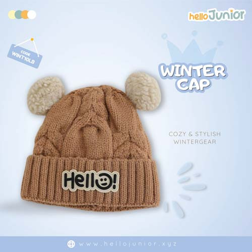 Hello Junior Woolen Cap (1-5 Years) – Soft and Comfortable