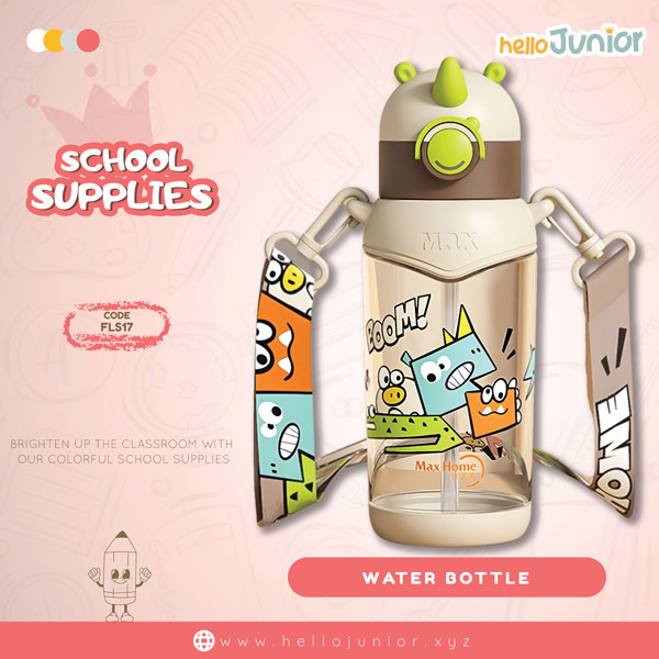 Water bottle for kids 660ml , Multicolor