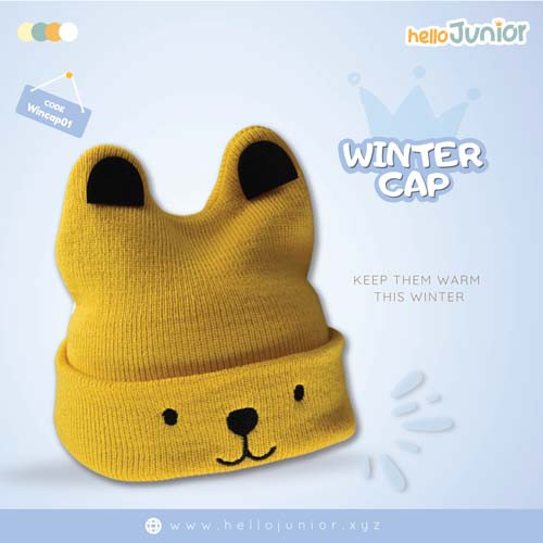 Hello Junior Woolen Cap (0-2year) – Soft and Comfortable