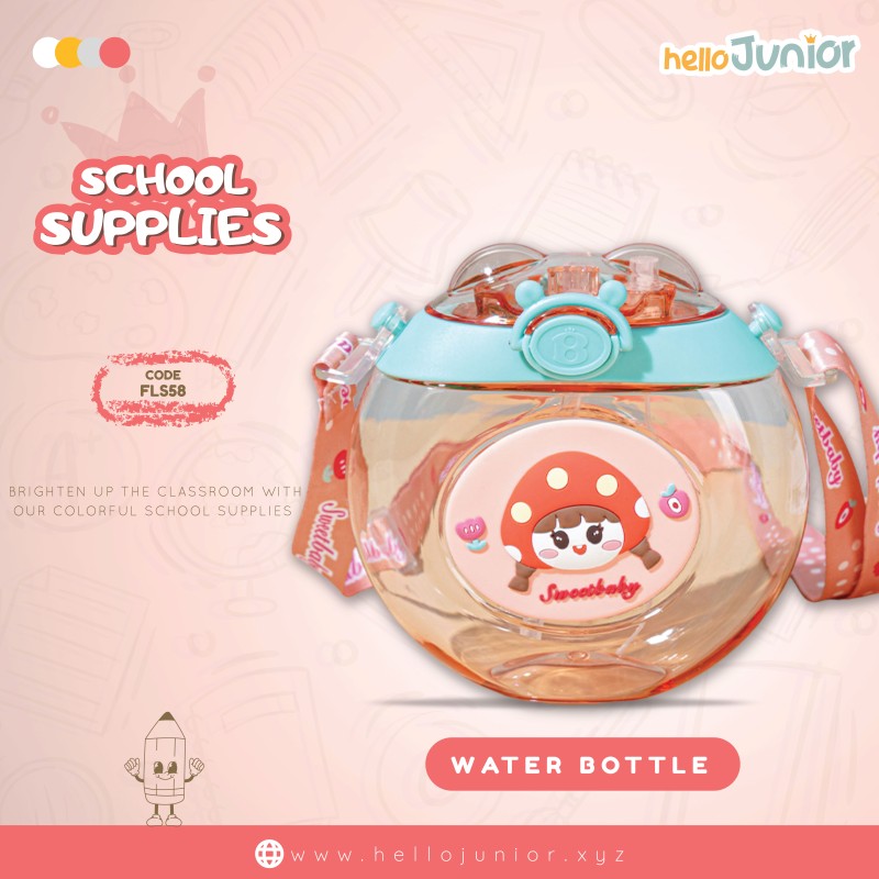 Cute Donut Nozzle Water Cup Spray Straw Cup Outdoor Portable Water Cup Silicone Baby Nipple Sippy Cup, BPA Free
