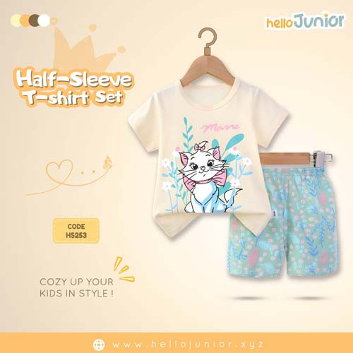 Hello Junior Half Sleeve T-Shirt for Kids (6 Months to 11 Years)