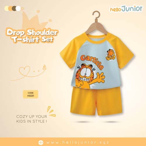 Hello Junior Drop Shoulder T-Shirt for Kids (6 Months to 11 Years)