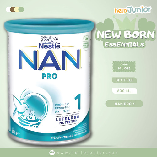 Nestlé NAN PRO 1 with 2'-FL: Lifelong Nutrition for 0-6 Months, Made in Switzerland, 800g