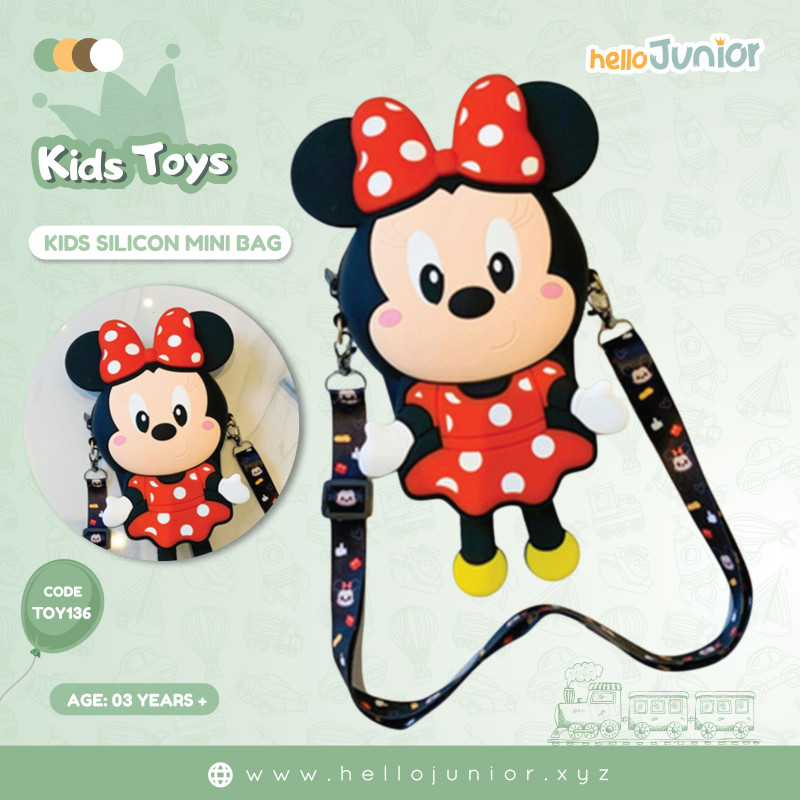 Mickey Minnie Mouse Silicone Waterproof Bag for Baby Girl