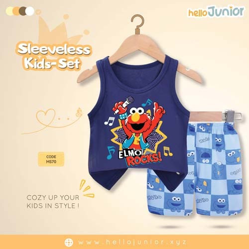 Hello Junior Sleeveless / Maggie sleeve T-Shirt for Kids (6 Months to 11 Years)