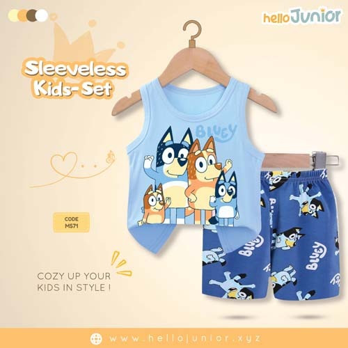 Hello Junior Sleeveless / Maggie sleeve T-Shirt for Kids (6 Months to 11 Years)