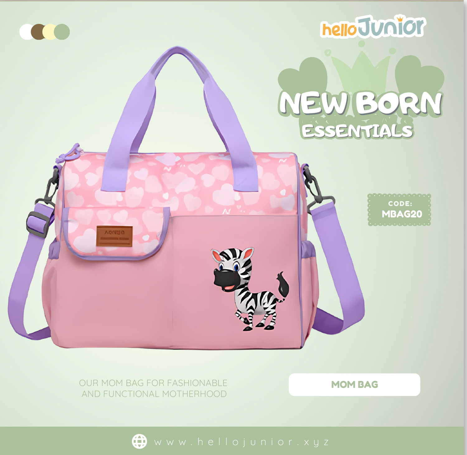 Accessories Bag for Women / Bag for Mom , Baby pink