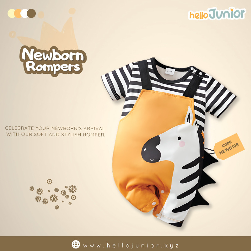 Hello Junior Kids Summer Romper, Newborn baby dress 0 month to 09 month