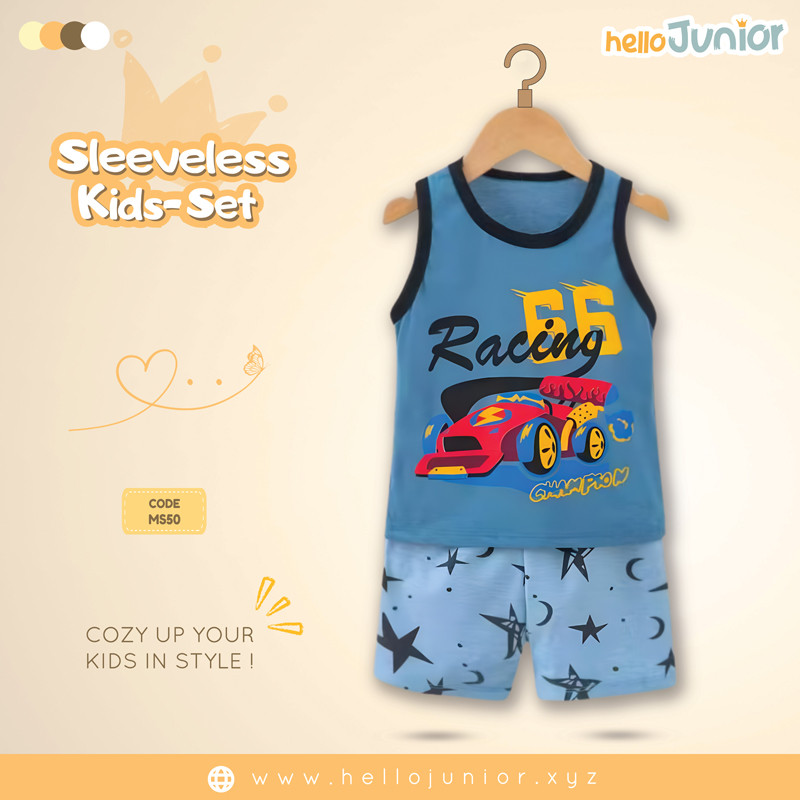 Hello Junior Sleeveless / Maggie sleeve T-Shirt for Kids (6 Months to 11 Years)