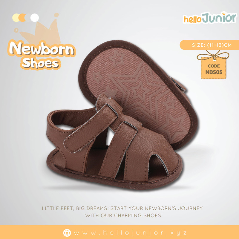 Hello Junior baby shoes for newborn to 18 month, made with cotton and rubber sole