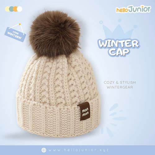 Hello Junior Woolen Cap (3-10 Years) – Soft and Comfortable