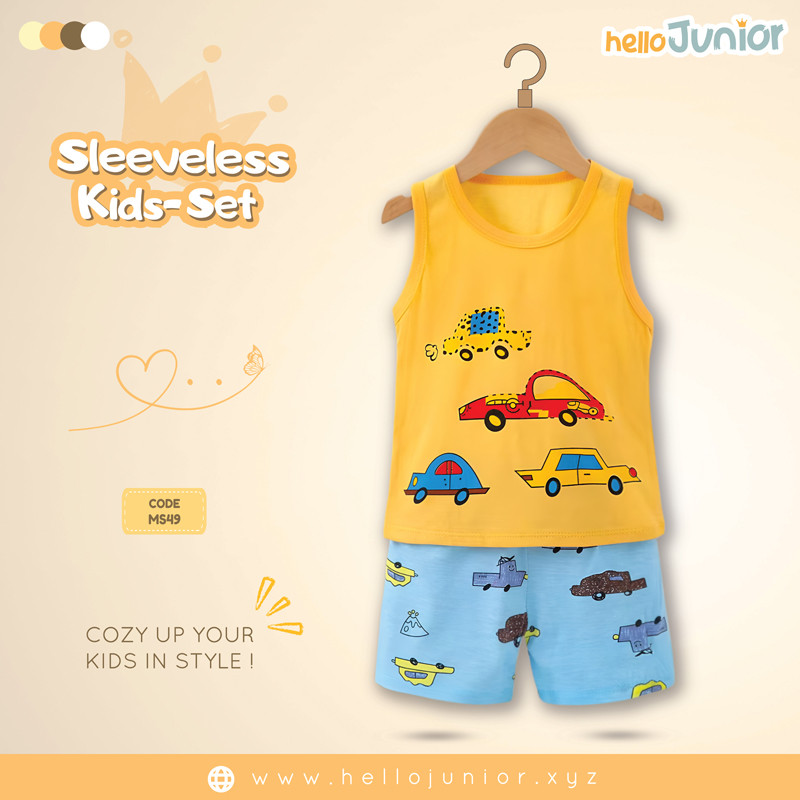 Hello Junior Sleeveless / Maggie sleeve T-Shirt for Kids (6 Months to 11 Years)