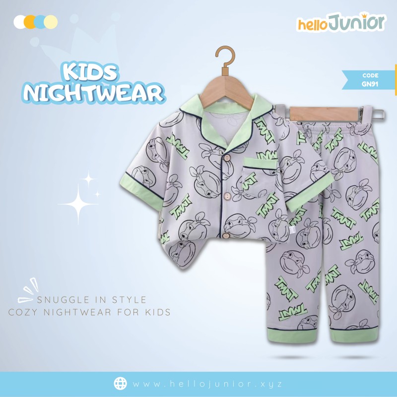 Hello Junior Kids Nightwear / PJ Set / Night Dress (6 Months to 11 Years)