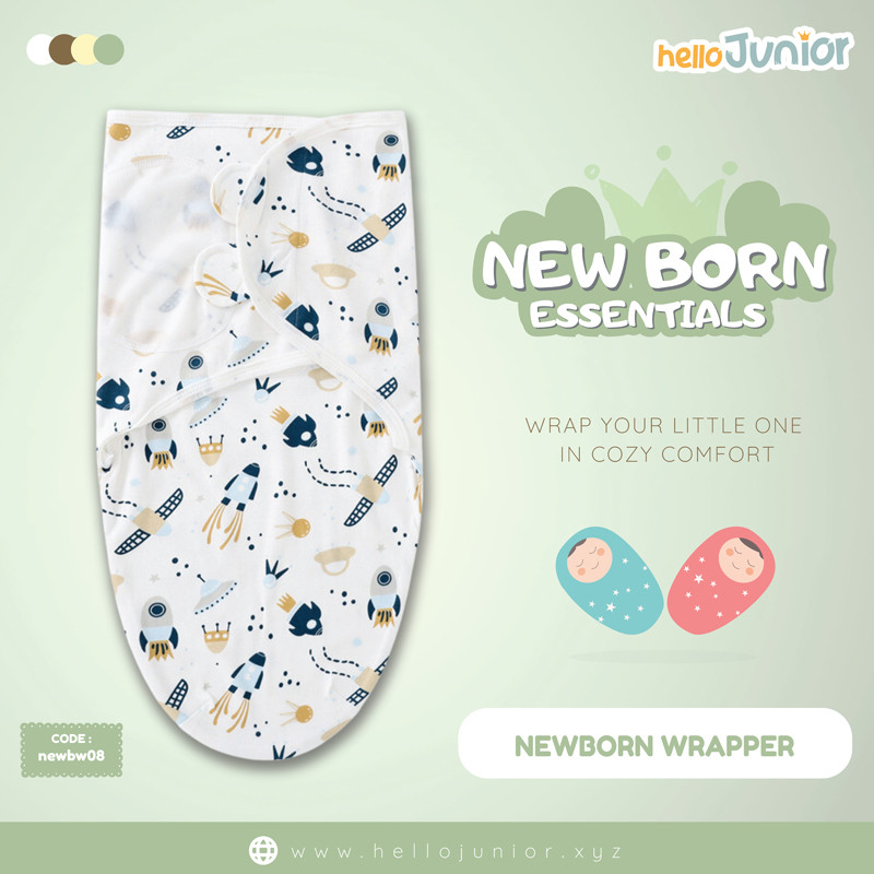 Infant Cotton Swaddle Wrap / Newborn Baby Wrapper for 0-12 months