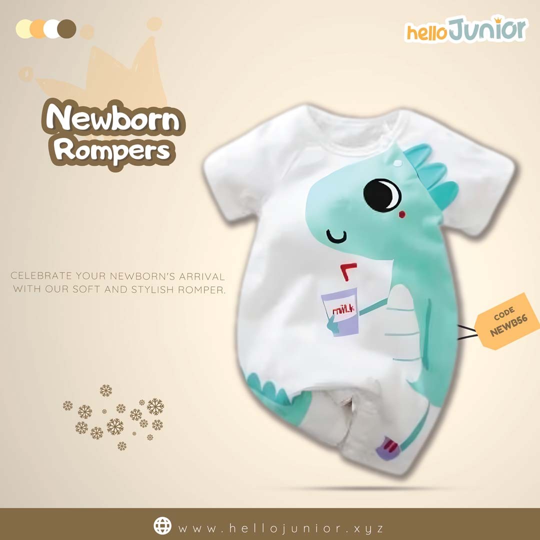 Hello Junior Kids Summer Romper, Newborn baby dress 0 month to 09 month