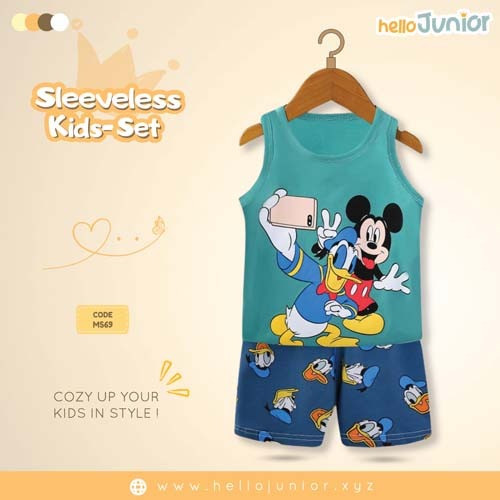 Hello Junior Sleeveless / Maggie sleeve T-Shirt for Kids (6 Months to 11 Years)