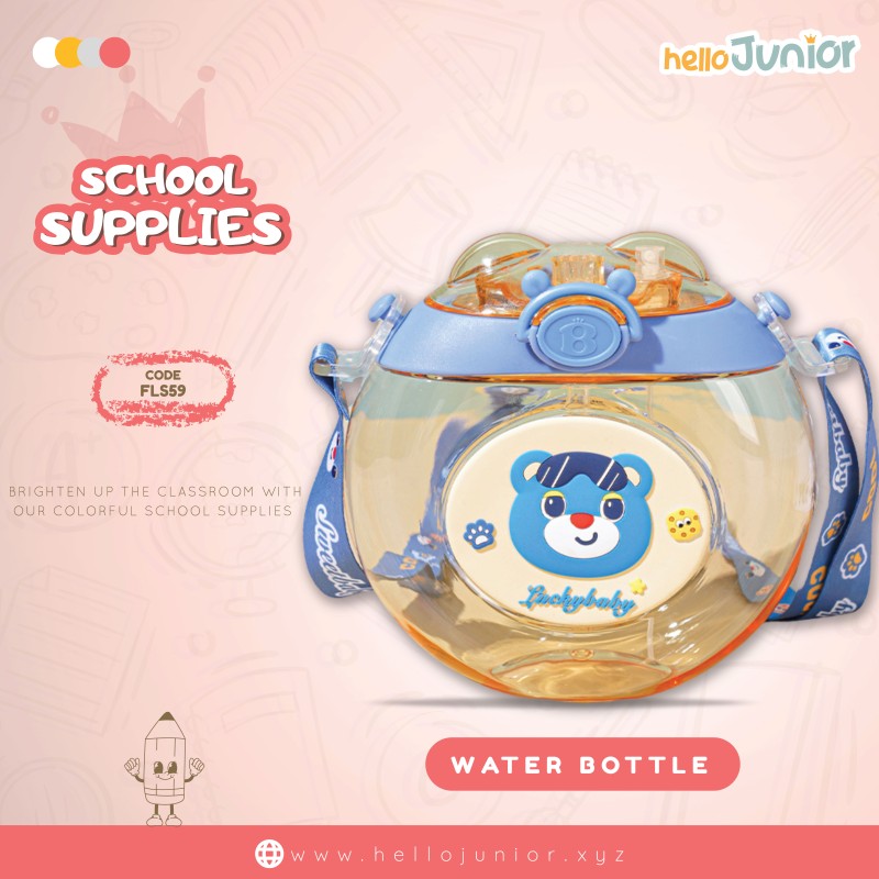 Cute Donut Nozzle Water Cup Spray Straw Cup Outdoor Portable Water Cup Silicone Baby Nipple Sippy Cup, BPA Free